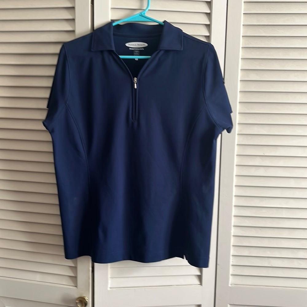Navy Blue Pebble Beach Golf Shirt